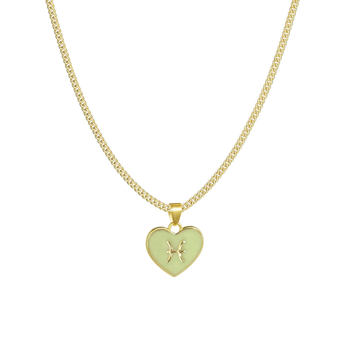 Astrology Sign Heart Necklace