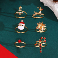 Six Set Christmas Ring Set