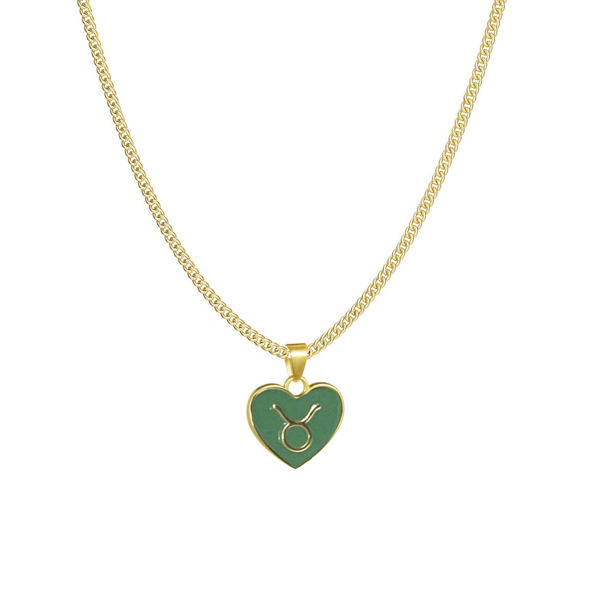 Astrology Sign Heart Necklace