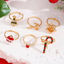 Six Set Christmas Ring Set