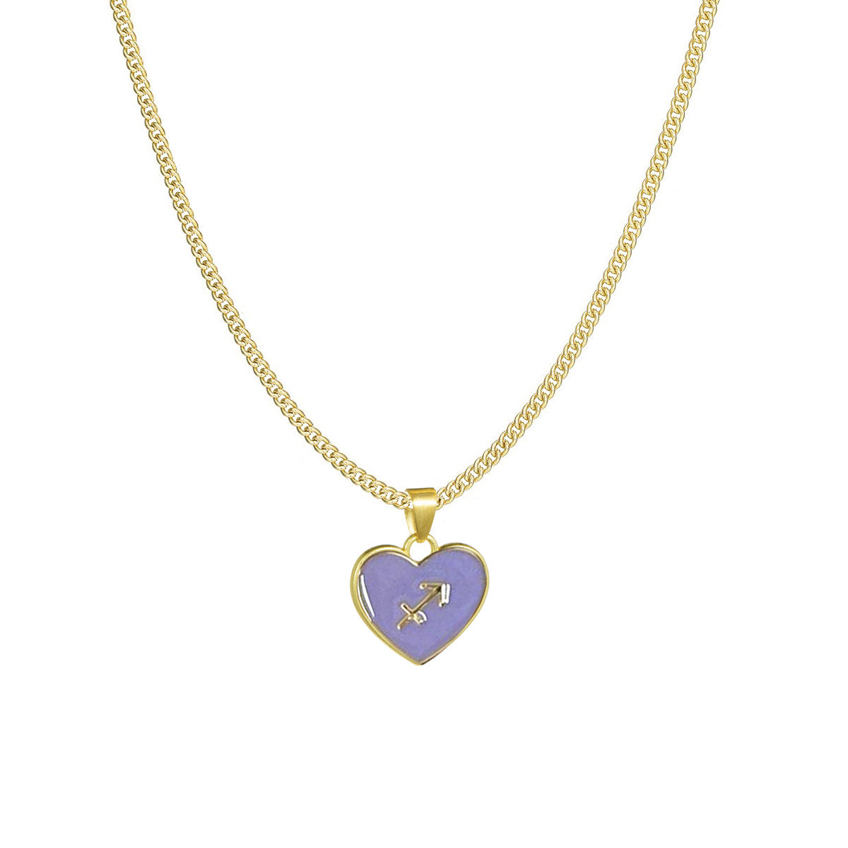 Astrology Sign Heart Necklace