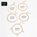 Set of Five Gold Anklets