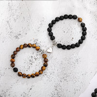 Couple's Magnetic Hearts Bracelet