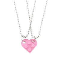 Brick-A-Part Heart Necklaces