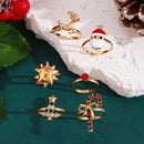 Six Set Christmas Ring Set