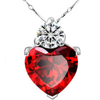 Ruby Heart Necklace