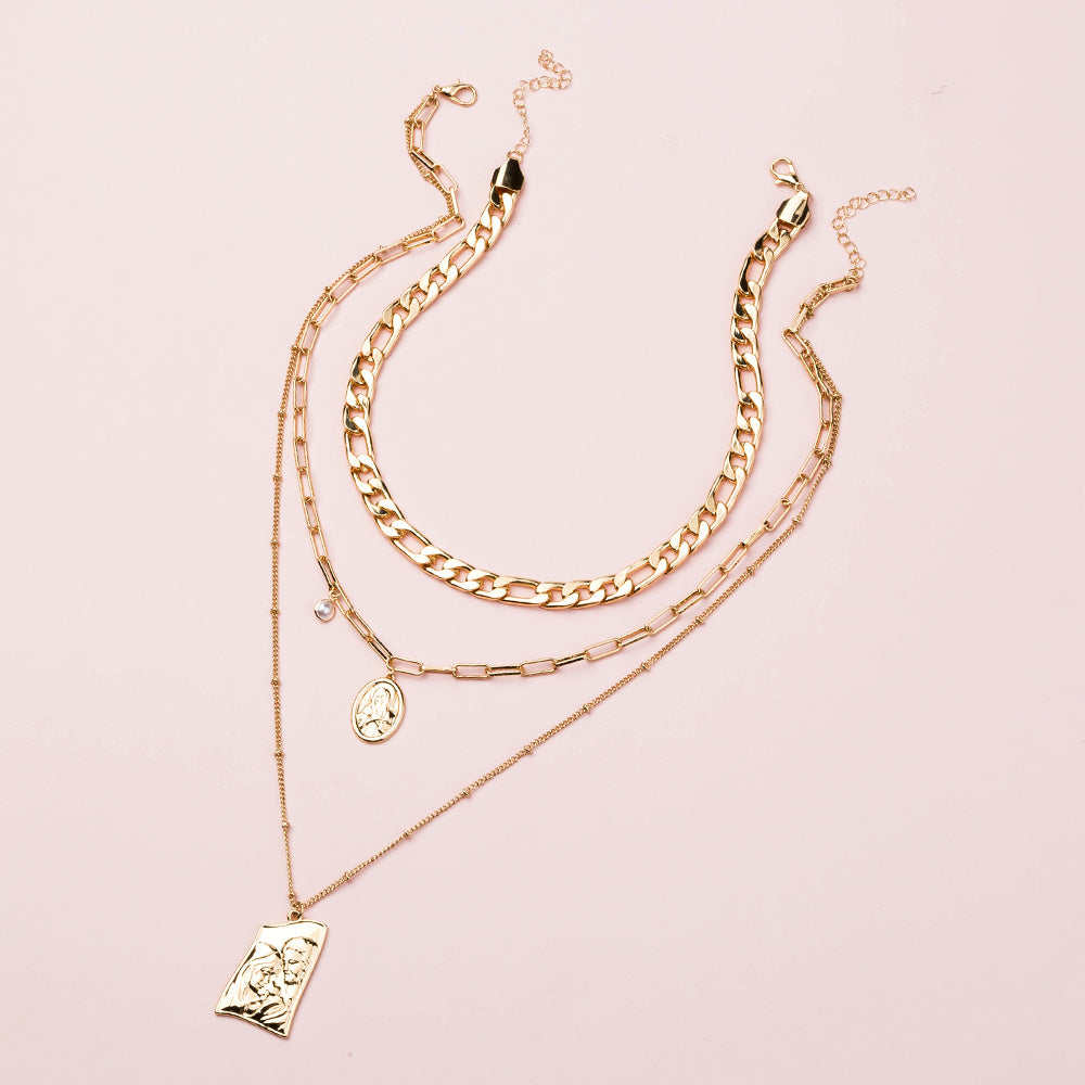 Heavy Multi-layer Necklaces
