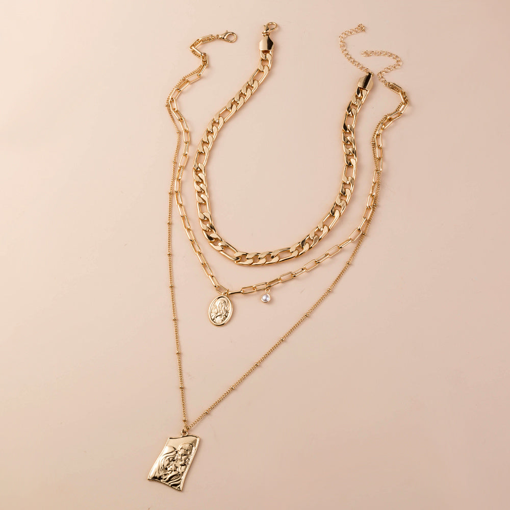 Heavy Multi-layer Necklaces