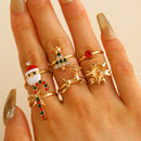 Six Set Christmas Ring Set