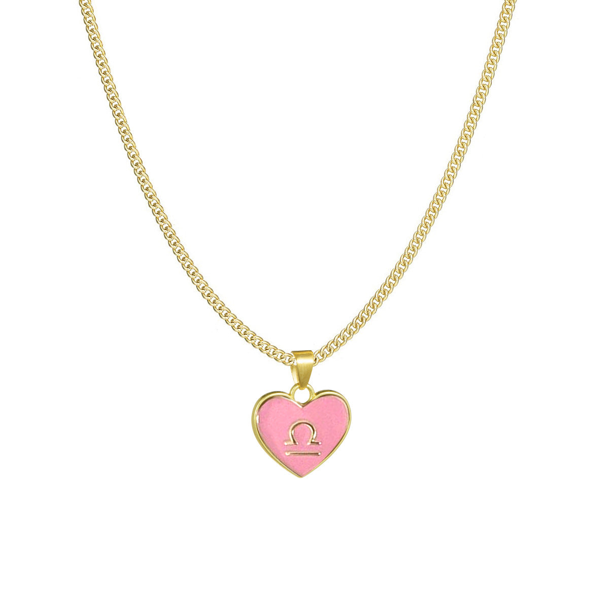 Astrology Sign Heart Necklace