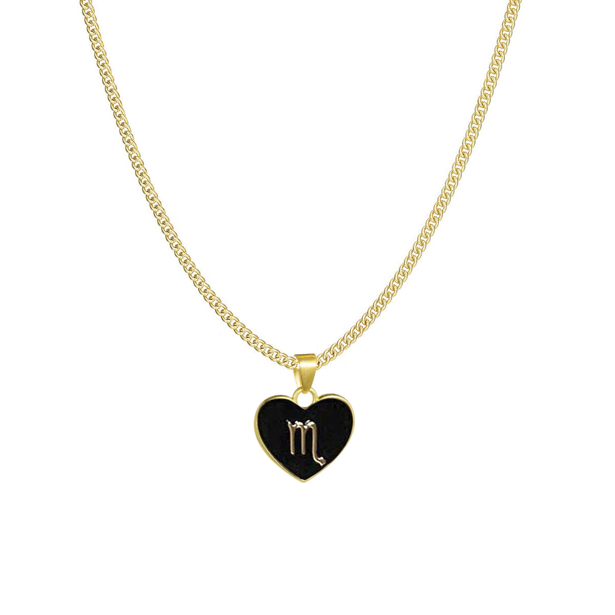 Astrology Sign Heart Necklace