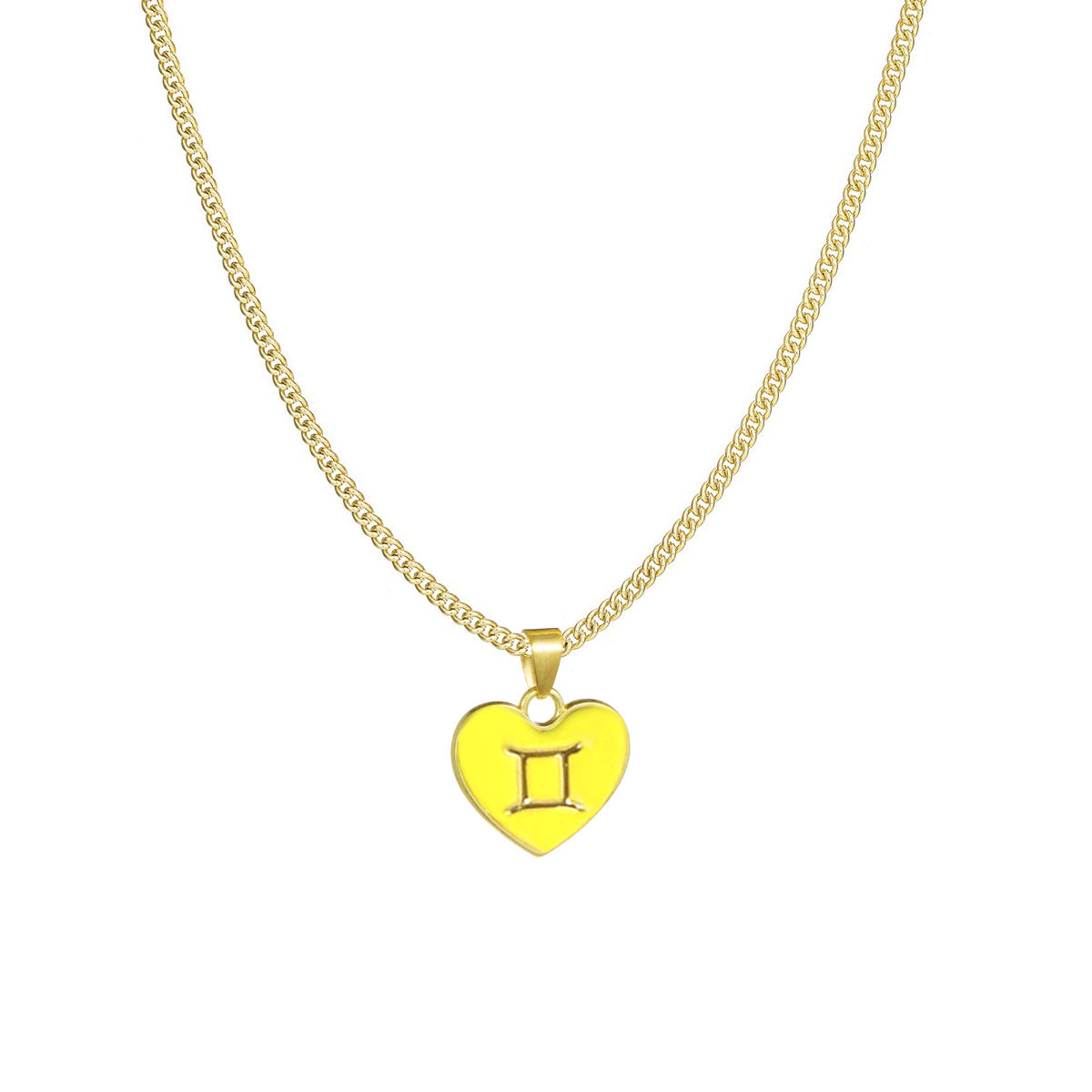 Astrology Sign Heart Necklace