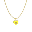 Astrology Sign Heart Necklace