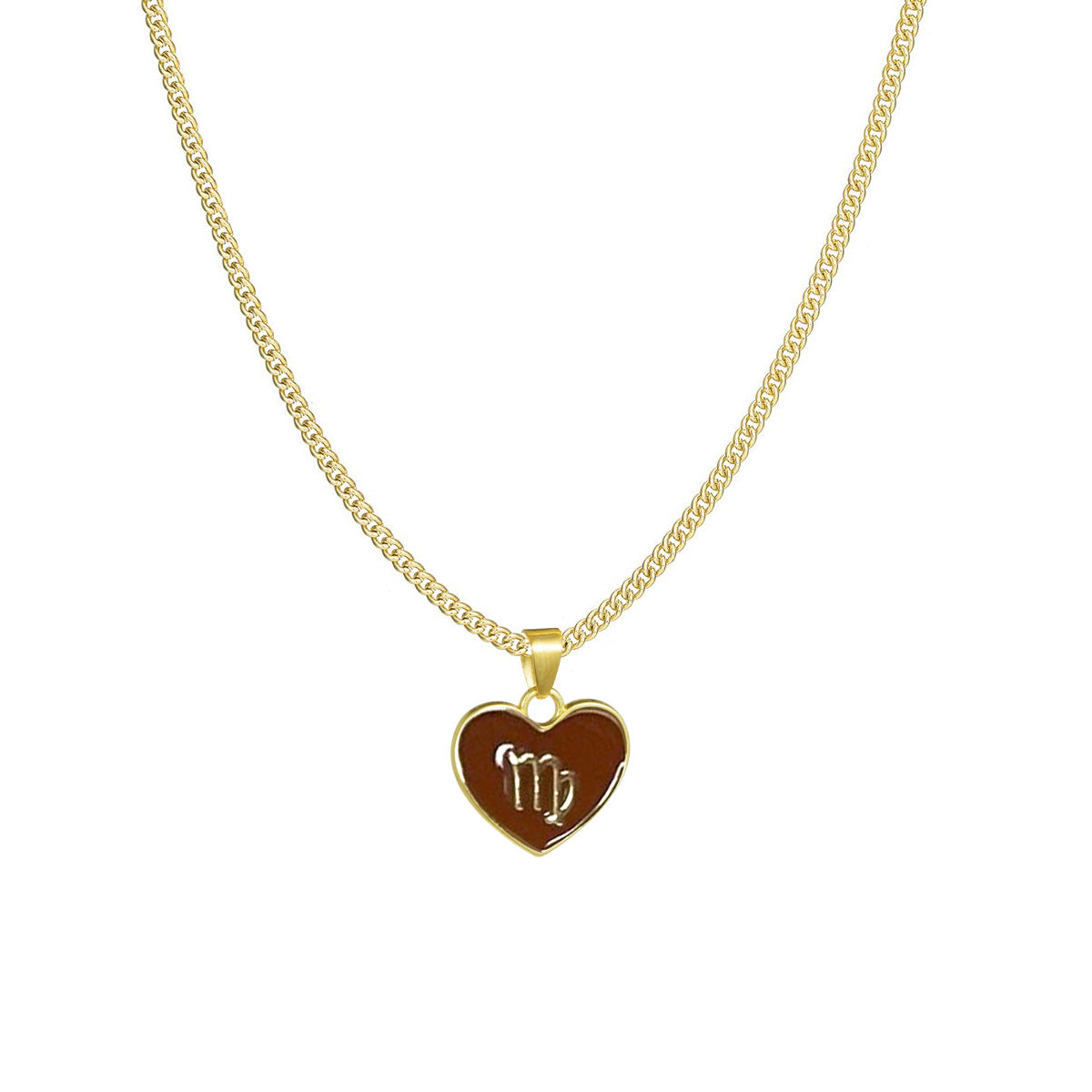 Astrology Sign Heart Necklace