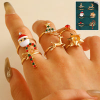 Six Set Christmas Ring Set