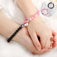 Couple's Magnetic Hearts Bracelet