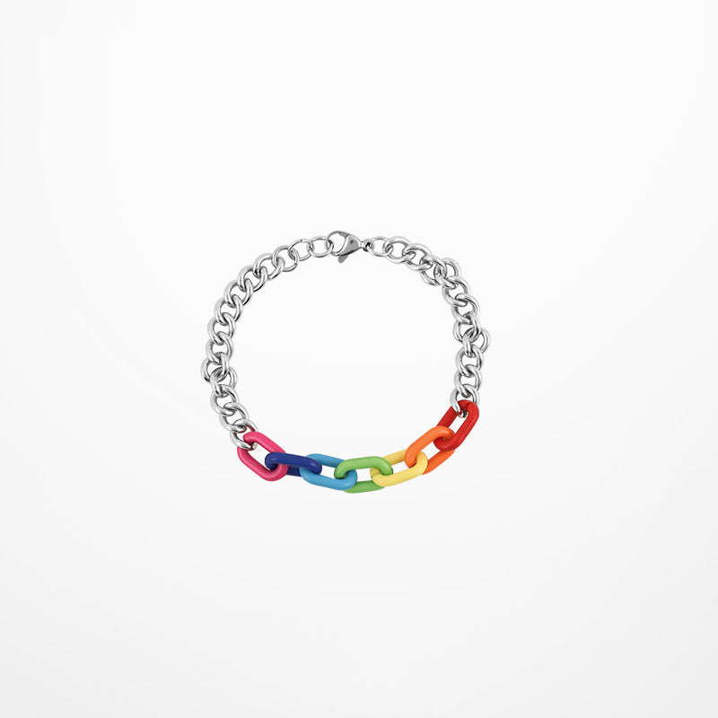 Rainbow Chain Bracelet