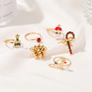Six Set Christmas Ring Set