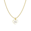 Astrology Sign Heart Necklace