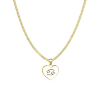 Astrology Sign Heart Necklace